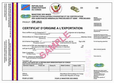 Certificat d'origine